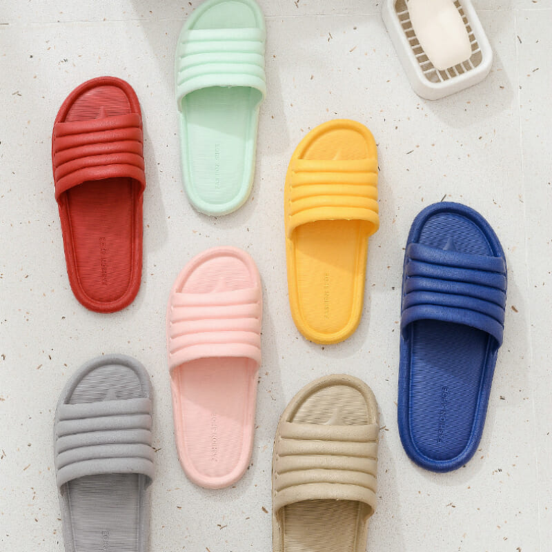 Women Men Unisex Summer Non-slip Slippers Shoes Bathroom Slipper Lovers Indo or Sandals Fashion Home Slippers Floor Flip Flops