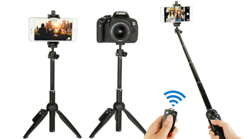 Yunteng Wireless Selfie Stick Tripod