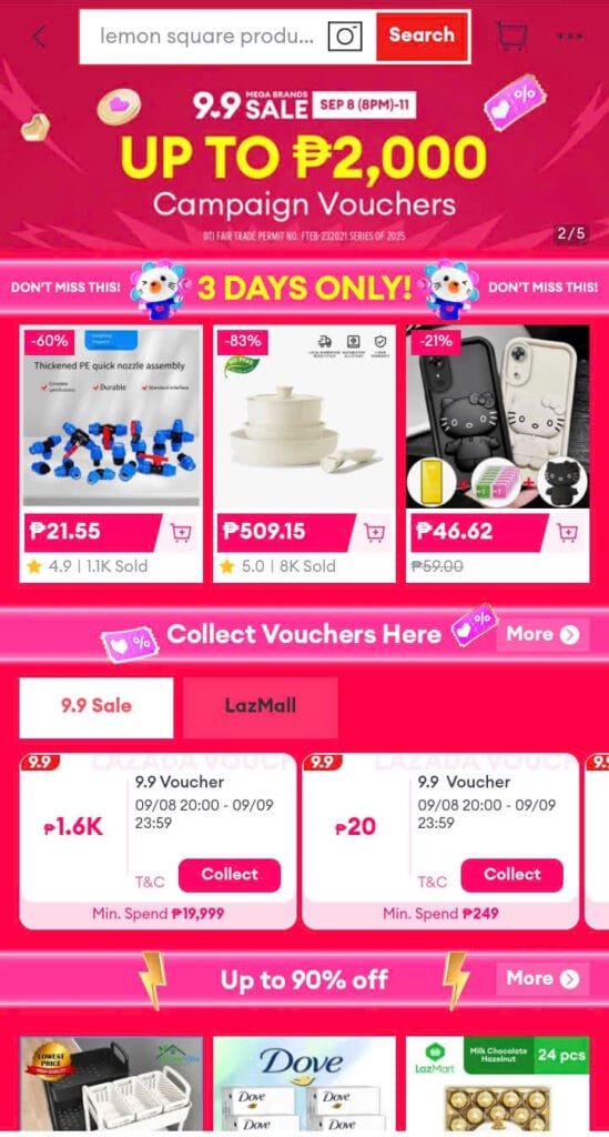 9.9 Lazada Voucher Code Philippines, Coupon September 2025